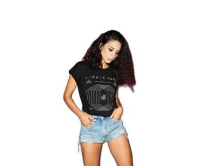 T-Shirt de Mulher MERCHCODE Linkin Park Oml Verde (XS)