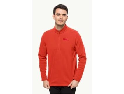 Camisola de Homem JACK WOLFSKIN Fecho Vermelho (S)