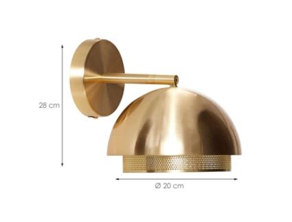 Candeeiro de Parede HÜBSCH de metal