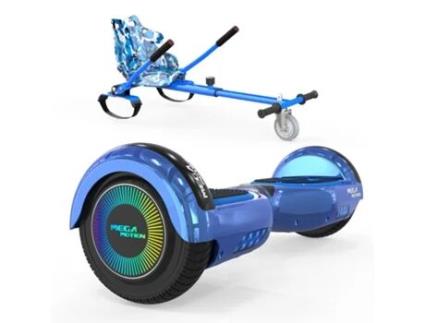 Hoverboard MEGA MOTION 6.5'' Bluetooth e LED Lights A03 com Kart Azul