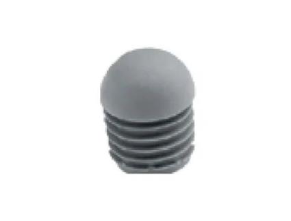 Tampa final semiesférica de borracha cinza 20Mm SAMBEAT