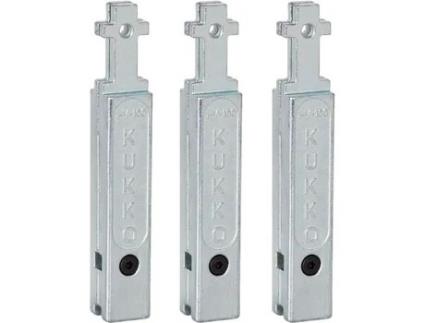 Kukko-2-V-150-S-Conjunto De 3 Extensões Para Pernas De Extratores De Rolamento 30-2/30-20 (Comprimento 150 Mm)