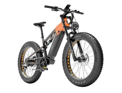 Bicicleta Elétrica LANKELEISI Rv800 26X4.0'' Roda 48V 750W Bafang Motor 52Km/H Velocidade Máxima 20Ah Bateria Samsung
