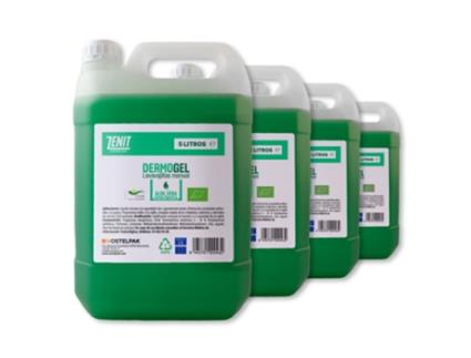 HOSTELPAK 4 X 5L Dermogel Detergente Máquina de Lavar Loiça Manual Aloé Vera Ecológica