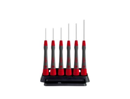 Conjunto De Chaves De Fenda De Precisão WIHA Picofinish® Torx® Magicspring®, 7 Peças, Incl. Suporte (42998)