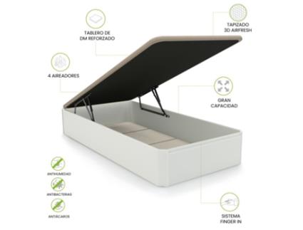 Canapé B Ancho Premium DUEHOME Melamina Branco (150 cm)