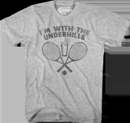 T-Shirt Unissexo DEEPSTONE I'M With The Underhills Fletch Urze Cinza L