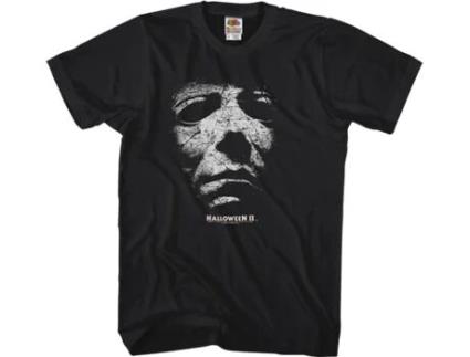 T-Shirt Unissexo DEEPSTONE Distressed Michael Myers Halloween Ii Preto M