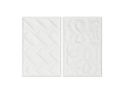 Pintura HOME ESPRIT Moderno com Relevo 58,5x4x92,5 cm 2 Unidades