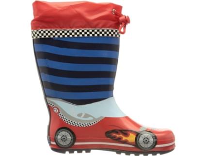 Botas de Bebé PLAYSHOES Race Car Aborrachado Azul (20)