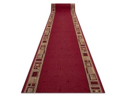 Passadeira Base Antideslizante Jena Bordô 67Cm