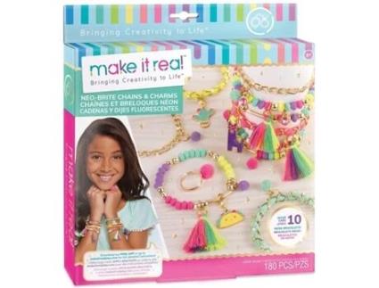 Kit de fabrico de pulseiras para crianças MAKE IT REAL Brite (8 anos)