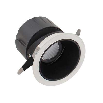 Downlight led kol citizen ugr17 12w branco quente