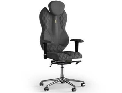 Cadeira de Escritório Ergonómica KULIK SYSTEM Grande Tecido de Costura (Azur - Cinzento -130x50x50cm)