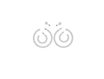 Conjunto de 3 Brincos de Pérolas URBAN CLASSICS
