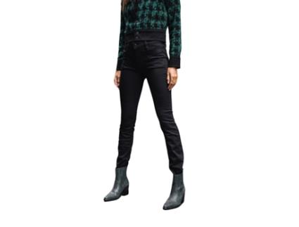 Calças de Mulher FREEMAN T PORTER Skinny Alexa High Waist Ganga Preto (34)