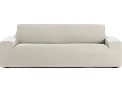 Capa de Sofá 4 Lugares EYSA Premium Bronx Tecido Multielástico (240 x 70 x 110 cm - Poliéster - Crudo)