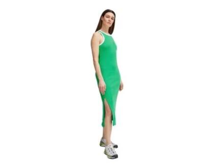 Vestido de Mulher THEJOGGCONCEPT Comprido Rasmine Contrast Verde (S)