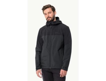 Impermeável de Homem JACK WOLFSKIN Weiltal Branco (XL)