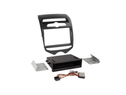 Adaptador Frontal Inbay 2-Din para Hyundai Ix20 Preto Fosco