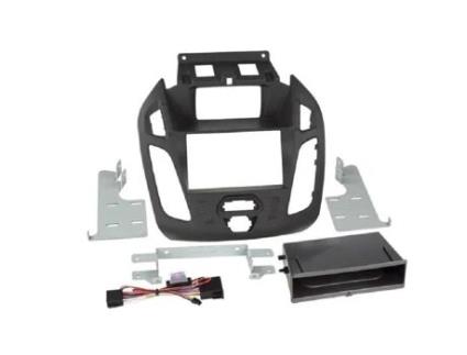 Kit de Suporte para Auto-Rádio Compatível com Ford Transit Connect Ap13 com Display Bolso Vazio Induction Qi Black