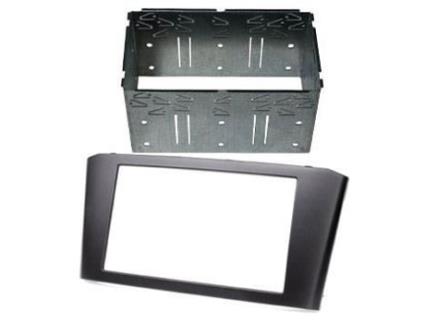 Adaptador Frontal de Rádio Automotivo Din Duplo Preto com Gaiola de Metal TOYOTA Avensis T25 2003 – 2007