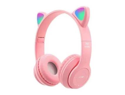 Auscultadores Over Ear JL-EIGHT Bluetooth Rosa