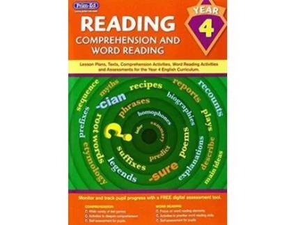 Livro reading - comprehension and word reading de prim-ed publishing (inglês)