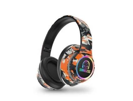 Auriculares Bluetooth NANA D92 (Over Ear - laranja)