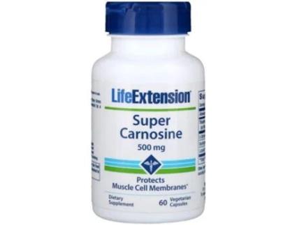 Life Extension Super Carnosine 500 Mg 60 Cápsulas Vegetarianas