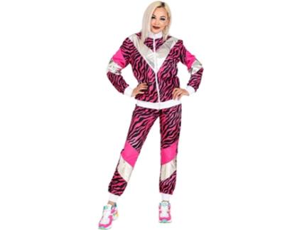 Fato de Mulher WIDMANN Treino com Estampa de Tigre Rosa dos Anos 80 (Tam.: XXL)