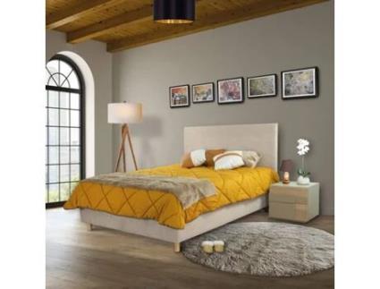 Cama Lily Cream MOLA SOLTA Madeira de Pinho MDF Bege (190x140)