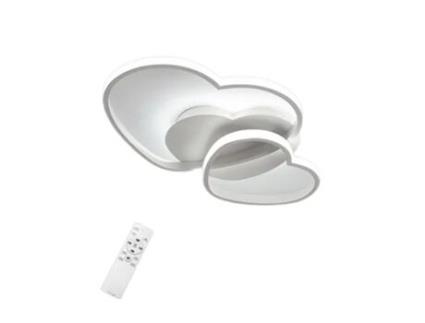 Luz de Teto Led Dimmível Moderno com Silice e Alumínio Remote Salon Sala de Jantar L50 * W45 * H8Cm 40W GOECO