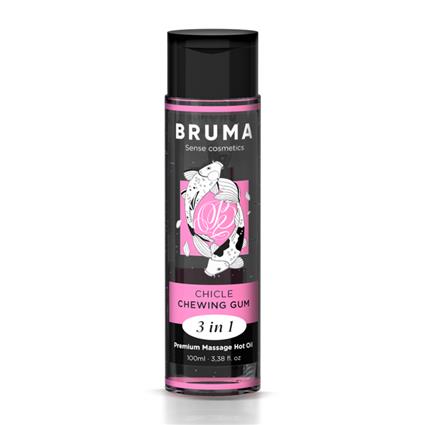 BRUMA? - ÓLEO DE MASSAGEM PREMIUM EFEITO CALOR SABOR GOMA 3 EM 1