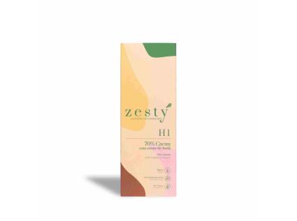 Tablete Zesty 70% Cacau Com Creme Avelã 80 G