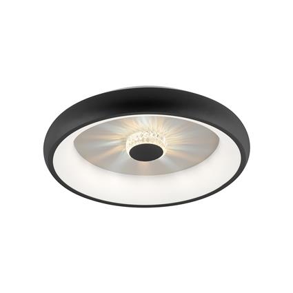 Ceiling lamp black incl. LED with remote control - Ghislaine