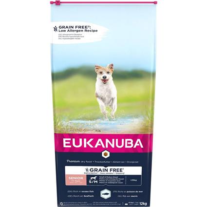 Penso Eukanuba  Grain Free Senior small/medium breed Sénior 12 kg