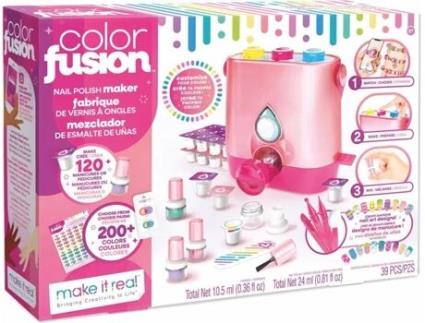 Conjunto de vernizes de unhas para crianças MAKE IT REAL Fusion (8 anos)