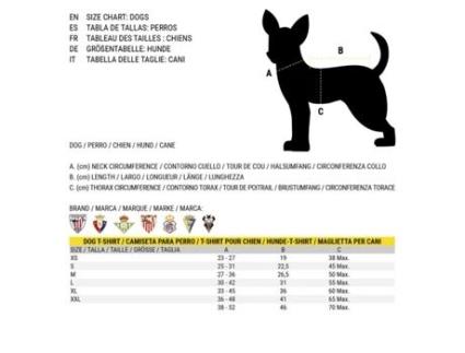 T-Shirt para CÃ£es Albacete BalompiÃ© Branco L