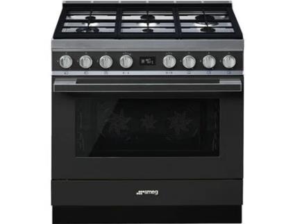 Fogão SMEG CPF9GPAN (115 L - Gás Natural - Preto)