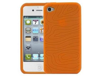 Capa para iPhone 4 LOGOTRANS Silicone Laranja