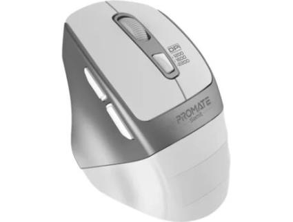 Rato Wireless PROMATE Samit Clique Silencioso (2200 DPI - USB - Branco)