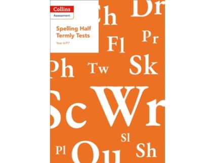 Livro year 6/p7 spelling half termly tests de clare dowdall (inglês)