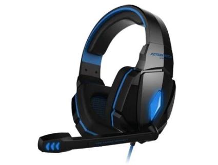 Auscultadores Bluetooth AGTRUM G4000 Over Ear Microfone Azul