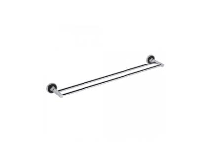 TREND-I: Suporte duplo de toalhas, 600 mm, preto
