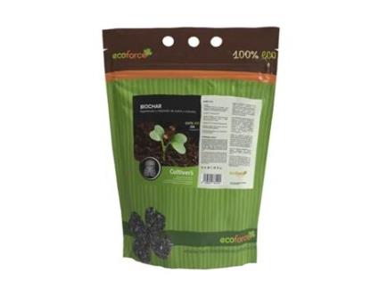 CULTIVERS Biochar 5 L (1Kg) Carvão para Pomar, Relvado, Compostagem e Plantas. Regeneração de Biochar e Melhorador de Solos