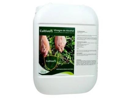 CULTIVERS Vinagre Álcool 20 L 100% Natural. Elimine Ervas Daninhas. Sistema de Rega Limpador e Bactericida Regulador Natural