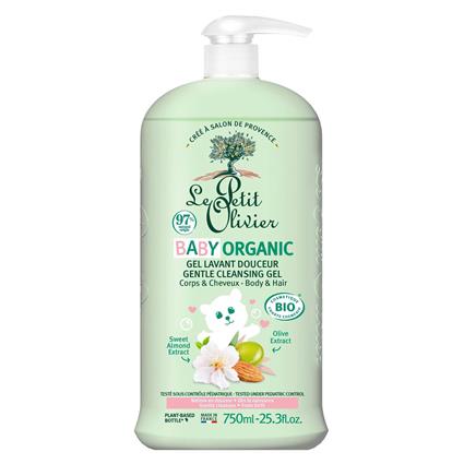 Gel de Duche Suave Bebé Baby Organic Le Petit Olivier