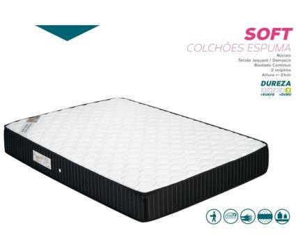 Colchão espuma soft kosta enrolável