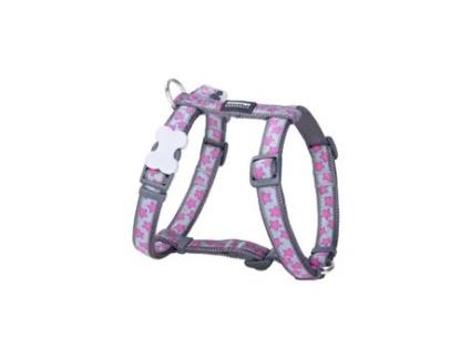 Arnês para Cães Red Dingo STYLE HOT PINK ON COOL GREY 45-66 cm 36-59 cm